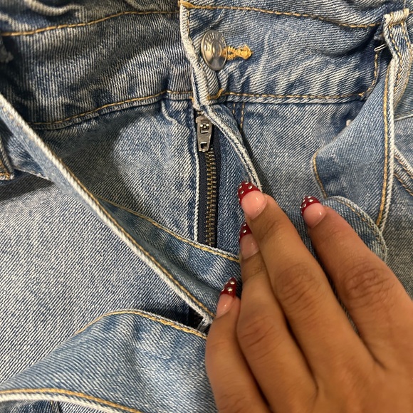 H&M Blue Denim Paperbag Waist Skirt - Picture 3 of 4